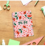 16997-AGENDA ESCOLAR 2024-2025 4o 155X212 1 DIA PAGINA COOL FLORAL FINOCAM 645060625