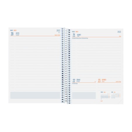 16998-AGENDA ESCOLAR 2024-2025 4o 155X212 1 DIA PAGINA COOL FLORAL FINOCAM 645060625