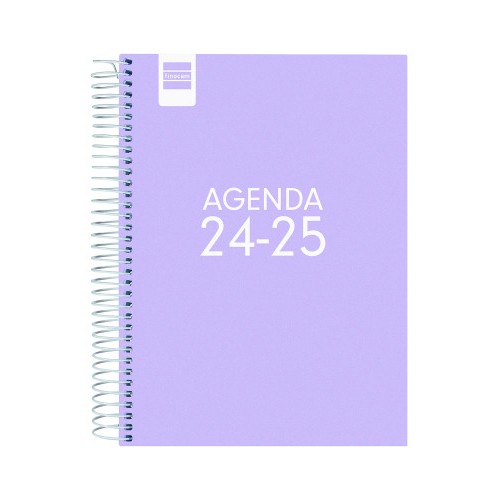 17002-AGENDA ESCOLAR 2024-2025 4o 155X212 1 DIA PAGINA COOL LILA FINOCAM 645060825