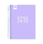 17002-AGENDA ESCOLAR 2024-2025 4o 155X212 1 DIA PAGINA COOL LILA FINOCAM 645060825