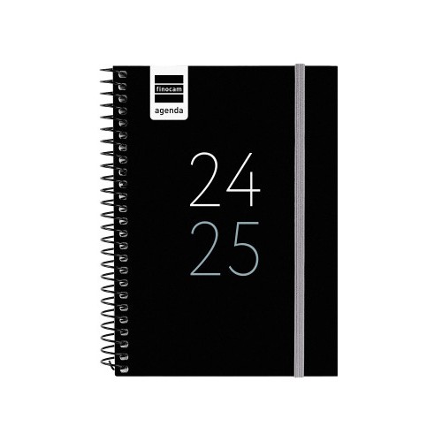 17006-AGENDA ESCOLAR 2024-2025 8o 120X164 SEMANA VISTA HORIZONTAL SECUNDARIA NEGRO FINOCAM 634224025