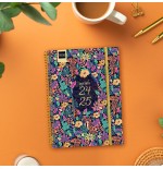 17021-AGENDA ESCOLAR 2024-2025 4o 155X212 SEMANA VISTA HORIZONTAL SECUNDARIA TIGER FINOCAM 634203625