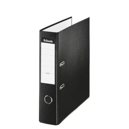 1703-ARCHIVADOR DE PALANCA PLASTICO FORRADO FORMATO FOLIO (350X287MM.) LOMO 75 MM. NEGRO ESSELTE 42304