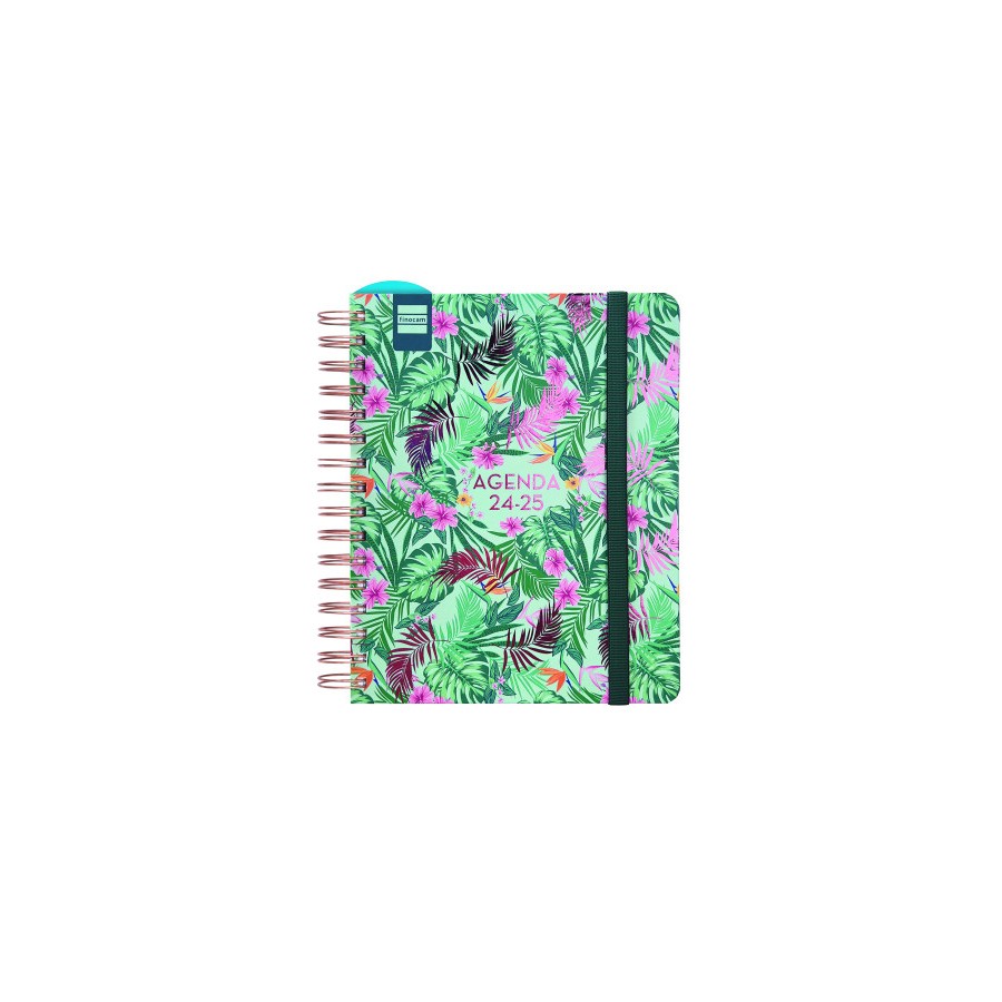 17038-AGENDA DOCENTE 2024-2025 4o-155X212 SEMANA VISTA HORIZONTAL MAGISTRAL PERSONALIZABLE TROPIC FINOCAM 533580125