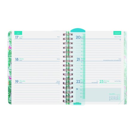 17040-AGENDA DOCENTE 2024-2025 4o-155X212 SEMANA VISTA HORIZONTAL MAGISTRAL PERSONALIZABLE TROPIC FINOCAM 533580125