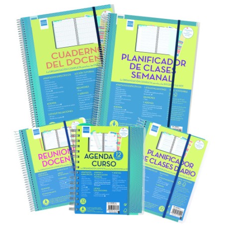 17042-AGENDA DOCENTE 2024-2025 4o-155X212 SEMANA VISTA HORIZONTAL MAGISTRAL PERSONALIZABLE FLOWERS FINOCAM 533580225