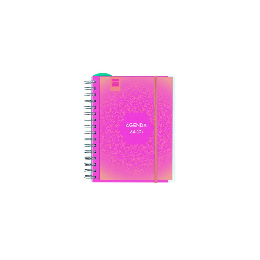 17043-AGENDA DOCENTE 2024-2025 4o-155X212 SEMANA VISTA HORIZONTAL MAGISTRAL PERSONALIZABLE MANDALA FINOCAM 533380125