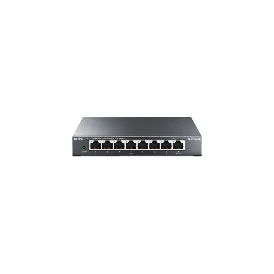 17077-TP-Link TL-RP108GE switch Gestionado L2 Gigabit Ethernet (10/100/1000) Energia sobre Ethernet (PoE) Negro