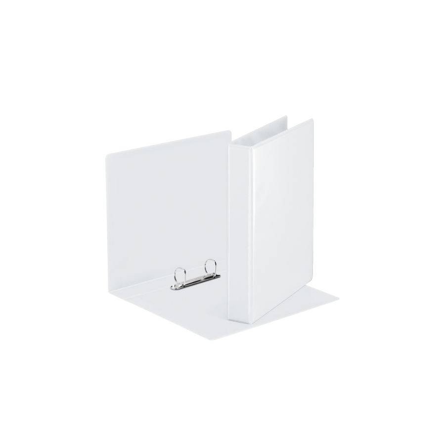 1709-CARPETA PERSONALIZABLE PVC 2 BOLSILLOS ANILLAS 2-16 MM. FORMATO A4 COLOR BLANCO ESSELTE 49720