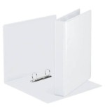 1709-CARPETA PERSONALIZABLE PVC 2 BOLSILLOS ANILLAS 2-16 MM. FORMATO A4 COLOR BLANCO ESSELTE 49720