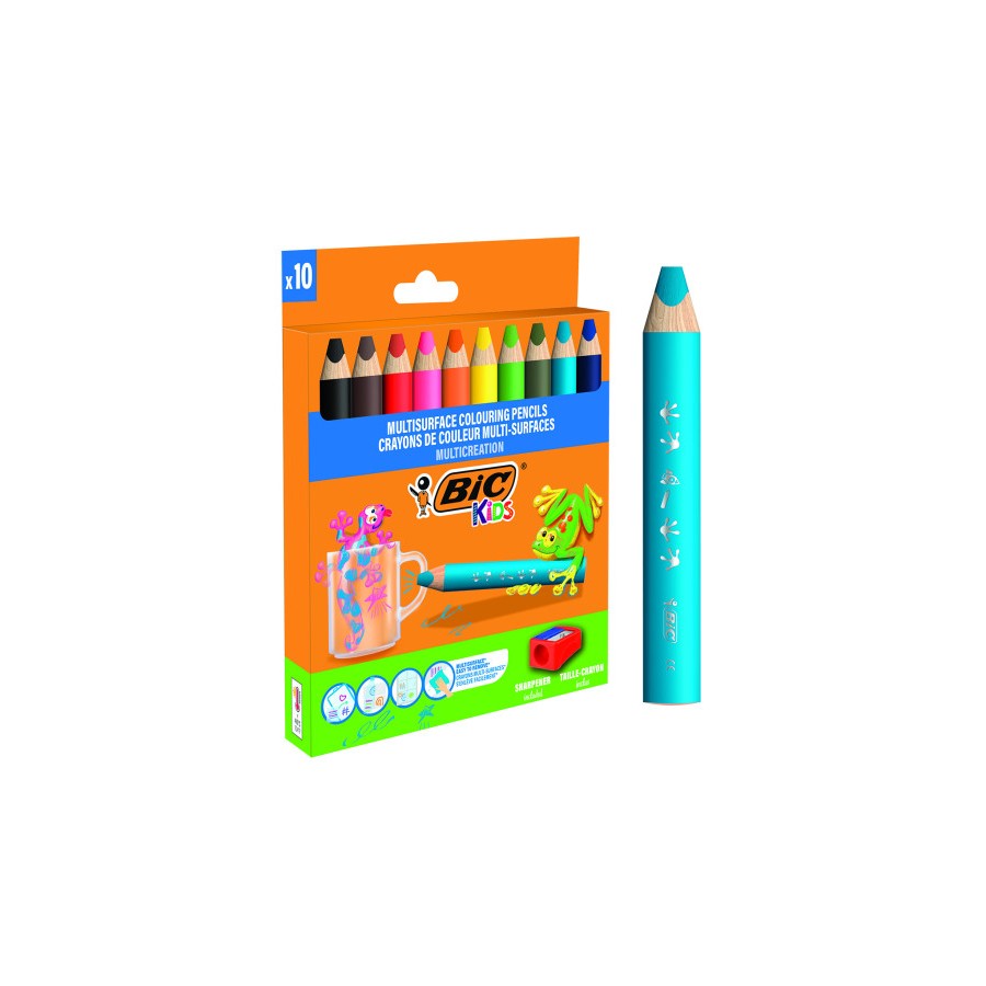 17209-ESTUCHE LAPICES MULTISUPERFICIE BLISTER 10UDS BIC 515276