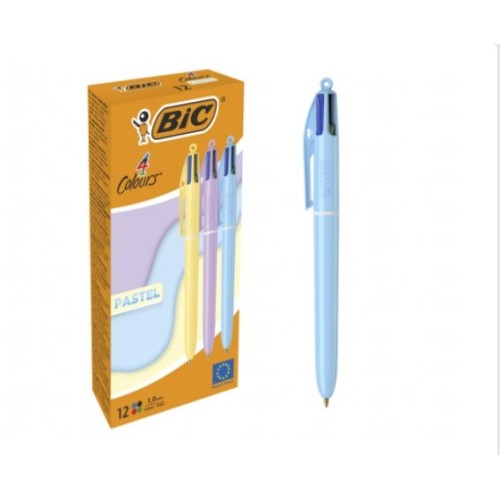17212-BOLIGRAFO 4 COLORES CUERPO PASTEL BIC 517320