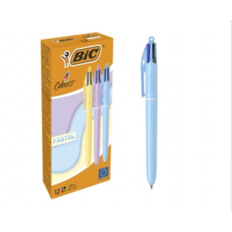 17212-BOLIGRAFO 4 COLORES CUERPO PASTEL BIC 517320