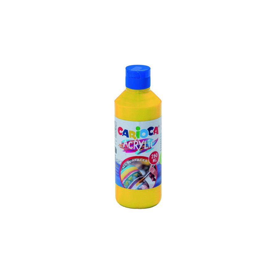 17223-BOTELLA PINTURA ACRILICA 250 ML. AMARILLO CARIOCA 40431/03
