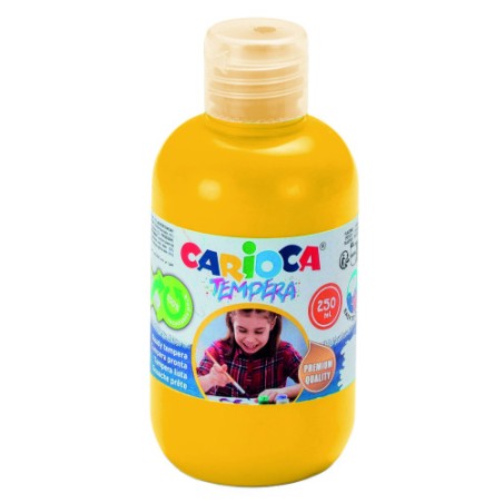 17227-BOTELLA TEMPERA 250 ML. AMARILLO CARIOCA 40424/03
