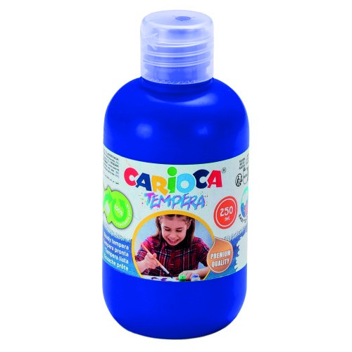 17228-BOTELLA TEMPERA 250 ML. AZUL CARIOCA 40424/05
