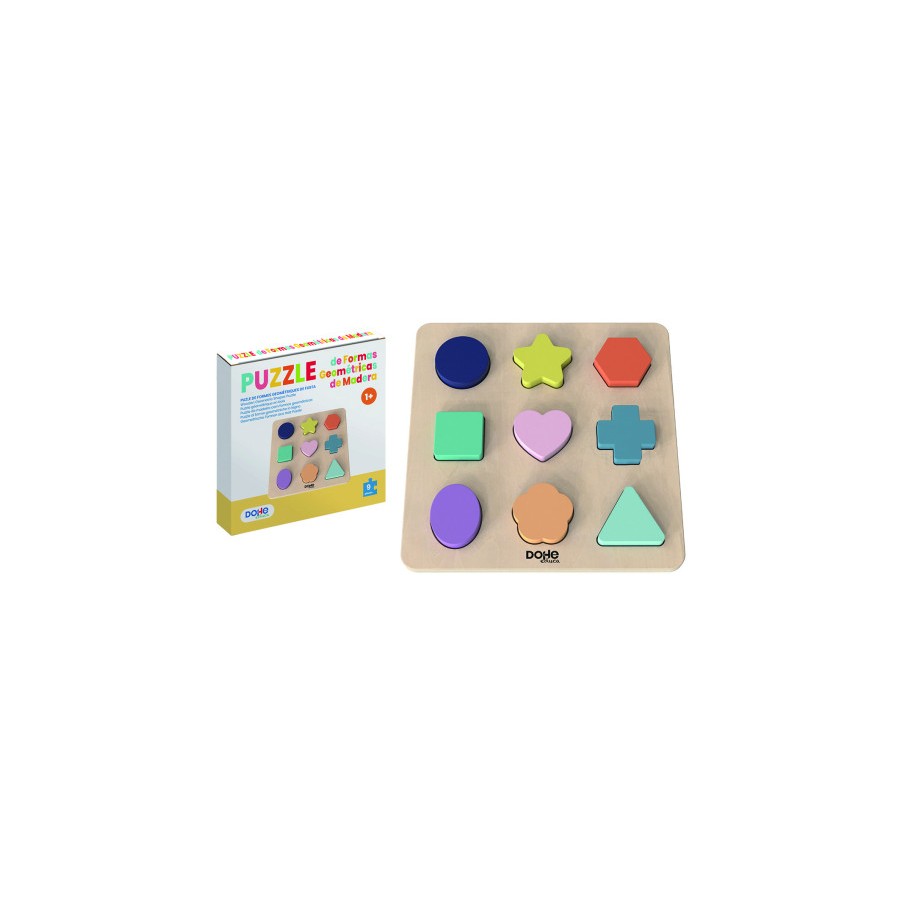 17258-PUZZLE DE FORMAS ENCAJABLES DE MADERA - A PARTIR DE 1 ANOS DOHE 64010