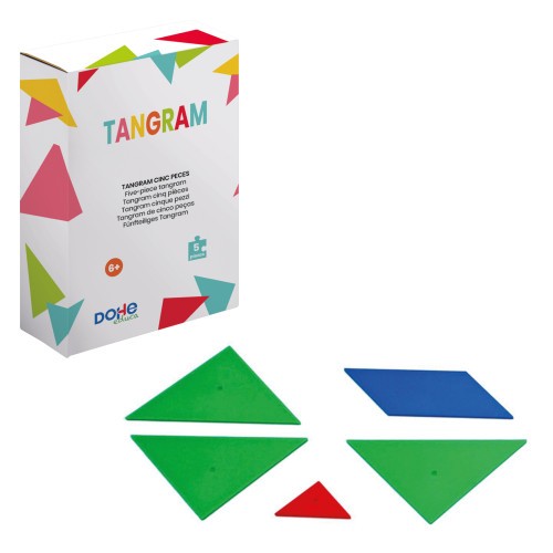 17276-CAJA TANGRAM - 5 PIEZAS - A PARTIR DE 6 ANOS. DOHE 1025