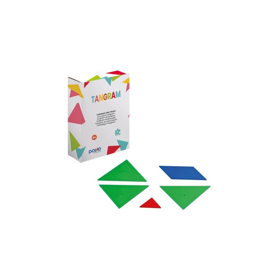 17276-CAJA TANGRAM - 5 PIEZAS - A PARTIR DE 6 ANOS. DOHE 1025