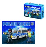 17283-CAJA DE PUZZLE - 48 PIEZAS - PLAYMOBIL - MODELO POLICE DOHE 65012