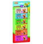 17321-BLISTER 6 UNIDADES PLASTILINA ALPINO 30 GRS.FLUORESCENTE ALPINO DP000936