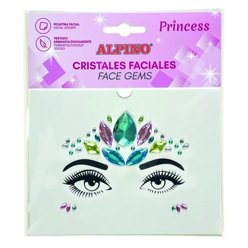 17333-ALPINO GEMAS FACIALES ADHESIVAS PRINCESS ALPINO DL000630