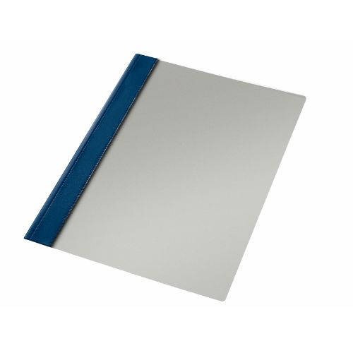 1734-CAJA 50 DOSIERS FASTENER PVC FORMATO FOLIO COLOR AZUL MARINO ESSELTE 13216