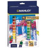 17344-ESTUCHE PINTURA ACRILICA 24 X 12ML MANLEY MDV00024