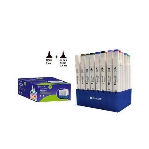 17362-ESTUCHE 48 ROTULADORES DOBLE PUNTA BISMARK 331977