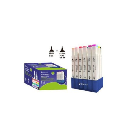 17364-ESTUCHE 24 ROTULADORES DOBLE PUNTA 24 UND BISMARK 331979