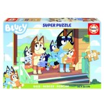 17384-CAJA PUZZLE MADERA BLUEY 100 PIEZAS  EDUCA BORRAS 19967 EDUCA 19967