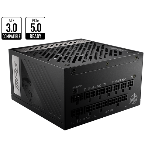 17422-MSI MPG A850G PCIE5 unidad de fuente de alimentacion 850 W 24-pin ATX ATX Negro