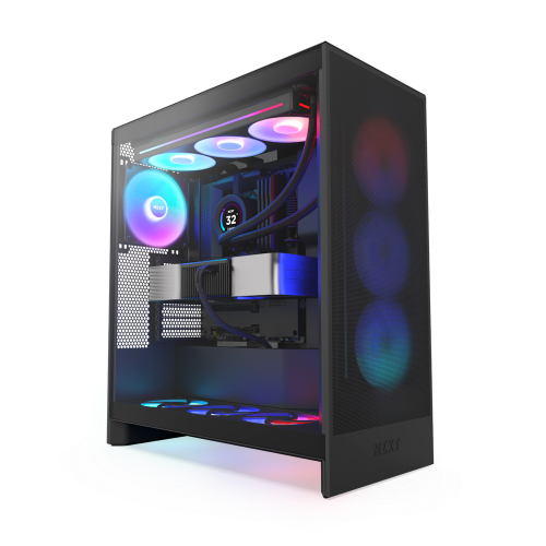 17438-NZXT H7 Flow RGB Midi Tower Negro