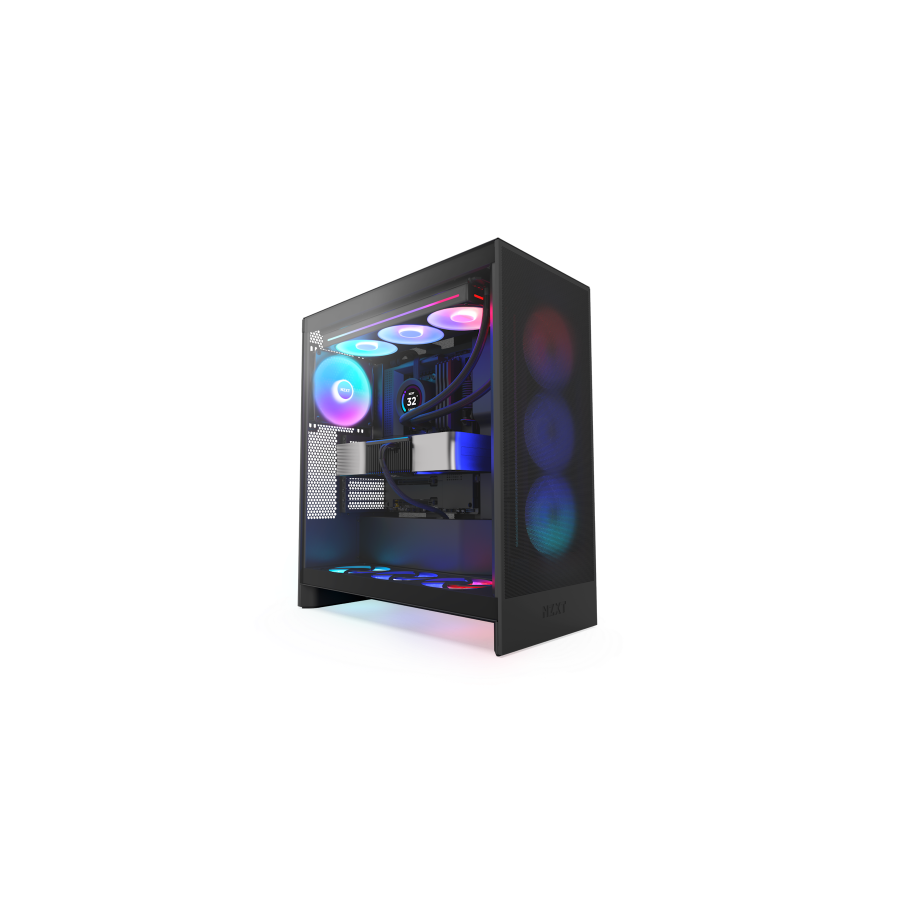 17438-NZXT H7 Flow RGB Midi Tower Negro