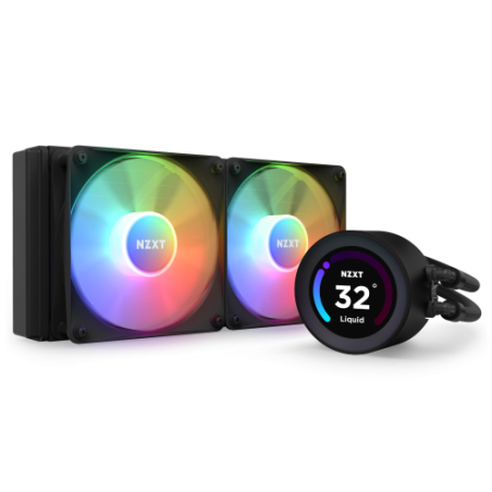 17464-NZXT Kraken Elite 240 RGB Procesador Sistema de refrigeracion liquida todo en uno 12 cm Negro 1 pieza(s)