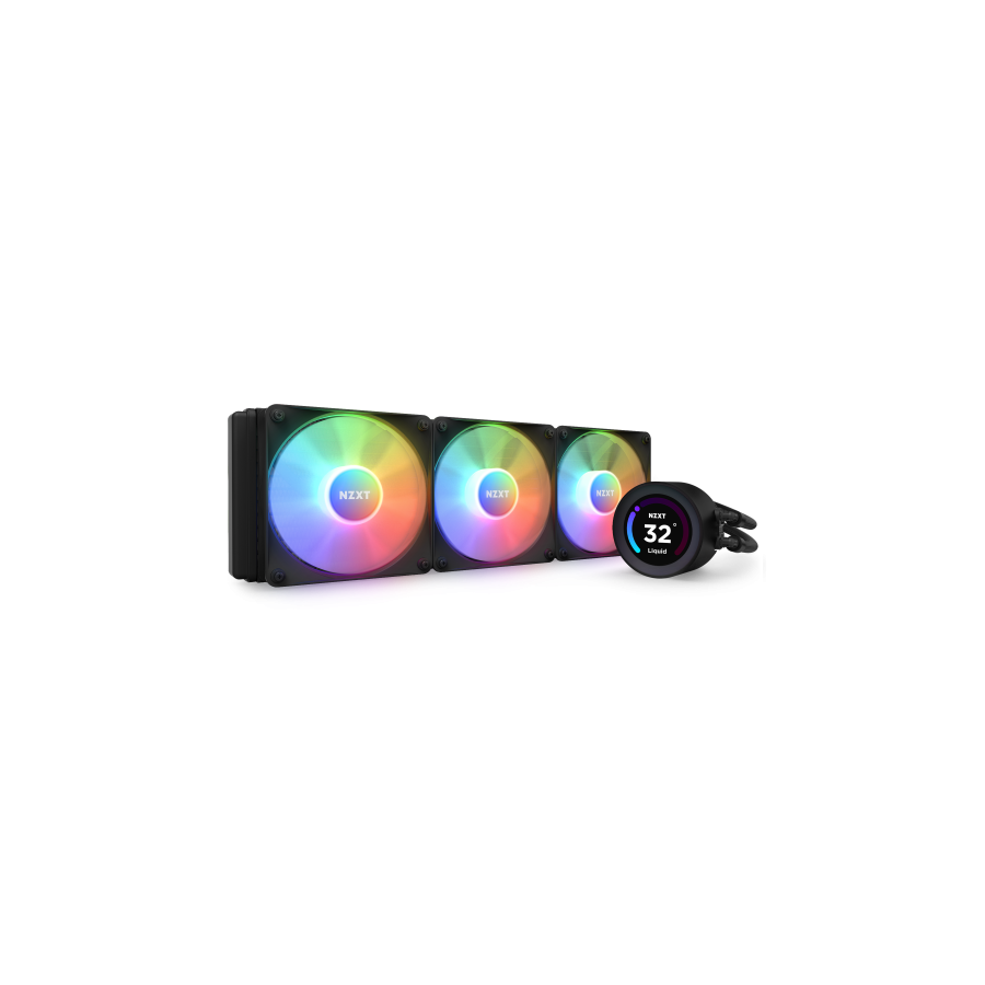 17466-NZXT Kraken Elite 360 RGB Procesador Sistema de refrigeracion liquida todo en uno 12 cm Negro 1 pieza(s)