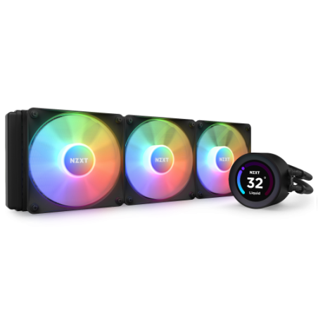 17466-NZXT Kraken Elite 360 RGB Procesador Sistema de refrigeracion liquida todo en uno 12 cm Negro 1 pieza(s)