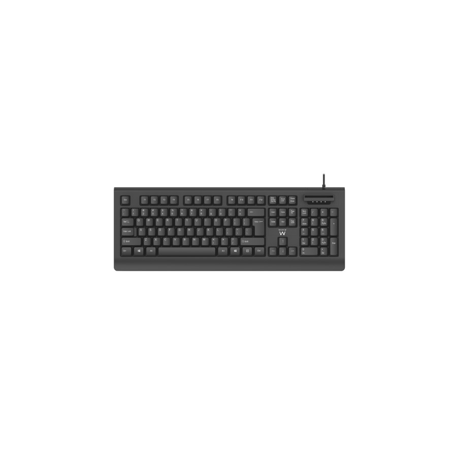 17477-Ewent EW3286 teclado Universal USB QWERTY Espanol Negro