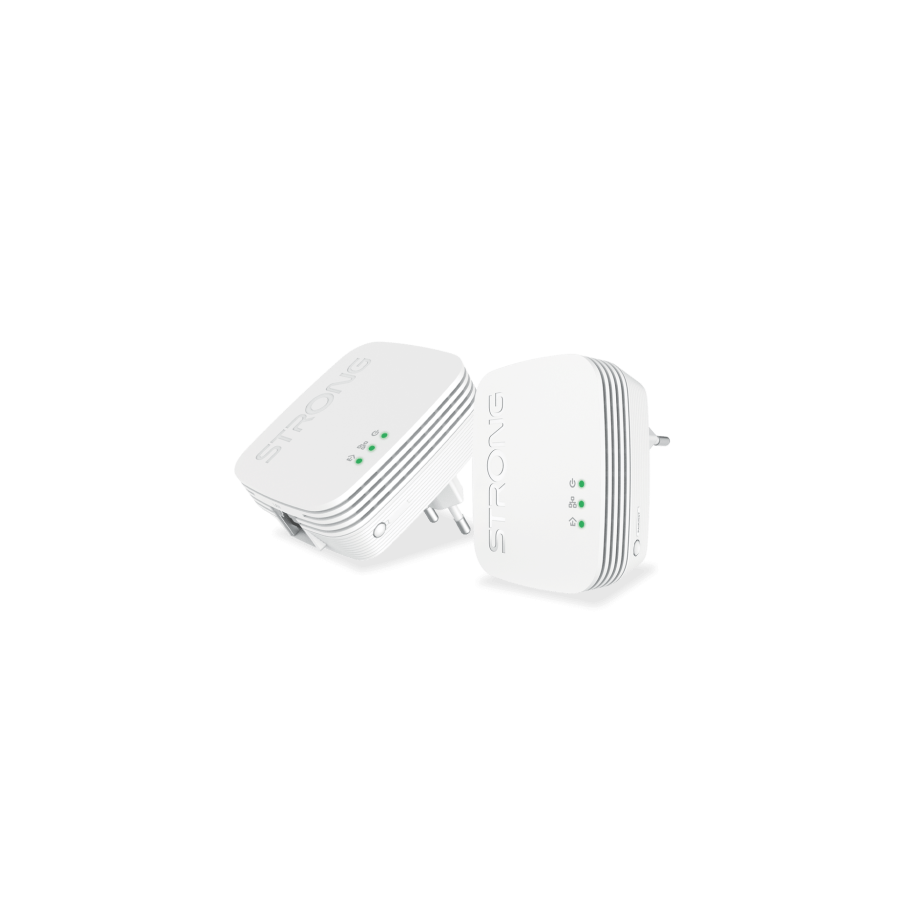 17480-Strong POWERL600DUOMINI adaptador de red PowerLine 600 Mbit/s Ethernet Blanco 2 pieza(s)
