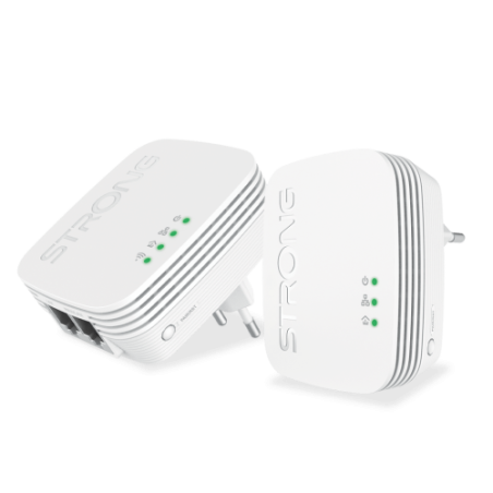 17484-Strong POWERLWF600DUOMINI adaptador de red PowerLine 600 Mbit/s Ethernet Wifi Blanco 2 pieza(s)