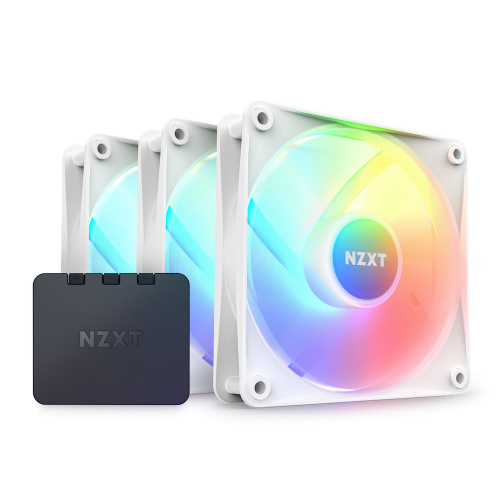17513-NZXT F120 Core RGB Carcasa del ordenador Ventilador 12 cm Blanco 3 pieza(s)