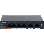 17552-(DH-CS4006-4ET-60) DAHUA SWITCH 6 PUERTOS, 4 POE, GESTIONABLE CON CLOUD