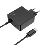 17569-Ewent EW3978 cargador de dispositivo movil Portatil Negro Corriente alterna Carga rapida Interior