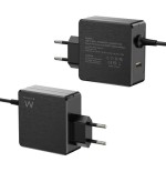 17570-Ewent EW3978 cargador de dispositivo movil Portatil Negro Corriente alterna Carga rapida Interior