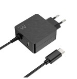 17571-Ewent EW3979 cargador de dispositivo movil Portatil Negro Corriente alterna Carga rapida Interior