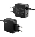 17572-Ewent EW3979 cargador de dispositivo movil Portatil Negro Corriente alterna Carga rapida Interior