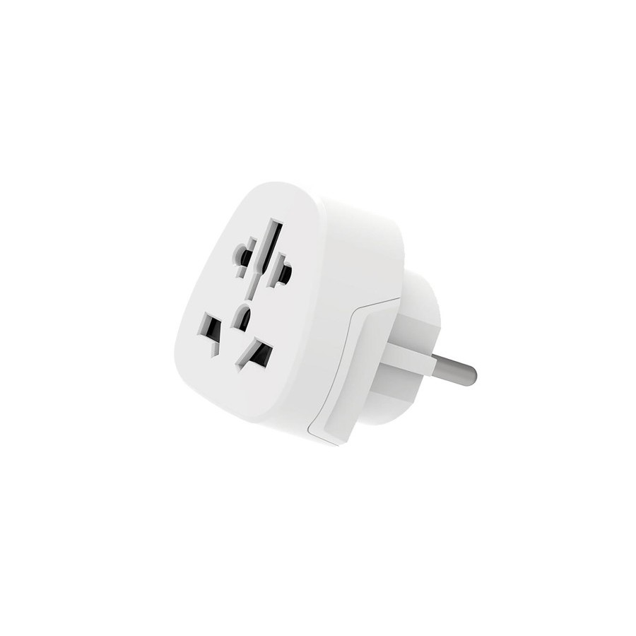 17577-Ewent EW1480 adaptador de enchufe electrico Universal Blanco
