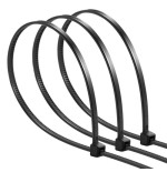 17580-Ewent EW1564 presilla Brida de entrada paralela Nylon Negro 100 pieza(s)