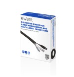 17595-Ewent EW1561 organizador de cables Universal Pasacables Negro 1 pieza(s)