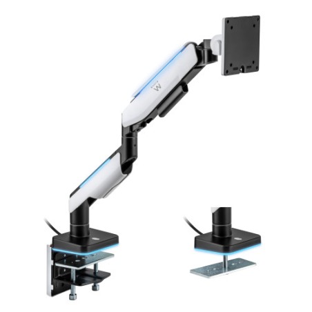 17597-Ewent EW1509 soporte para monitor 124,5 cm (49") Negro, Blanco Escritorio